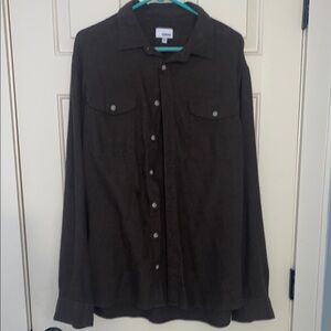 Sonoma Dark Brown Button-Up Shirt